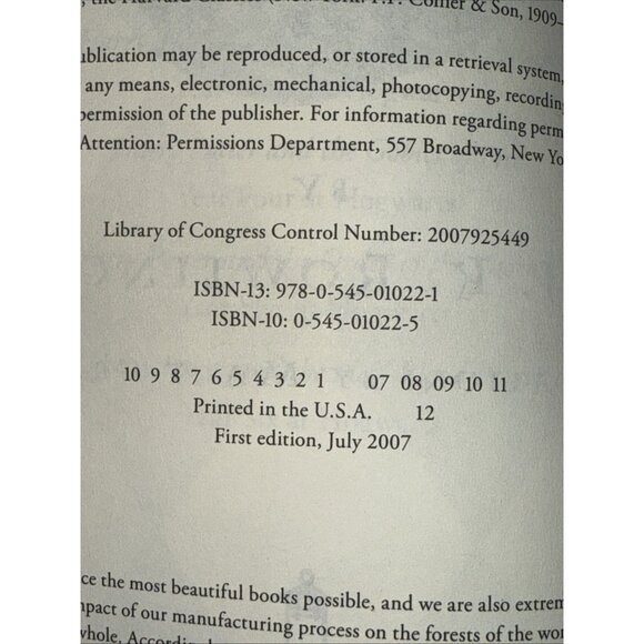 Harry Potter and The Deathly Hallows 1st USA Edition 1st Impression ERRORS - Picture 8 of 11